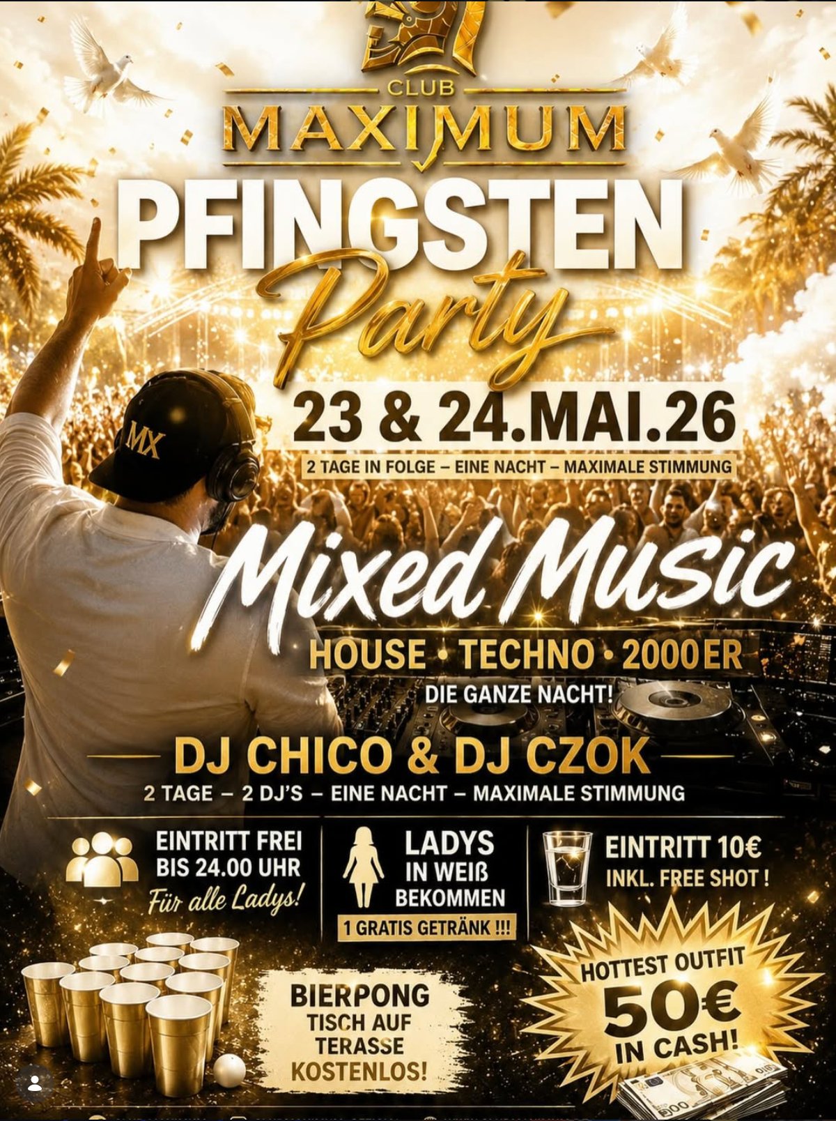 Pfingsten Party · 23. & 24. Mai 2026